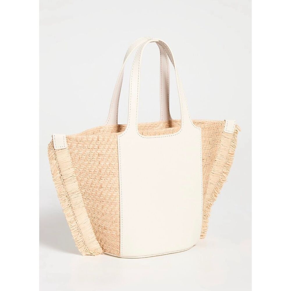NWOT AJE Romy Raffia Mini Tote Market Bag $200